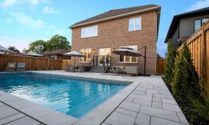 backyard pool custom interlocking