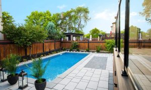 designer backyard pool interlocking mississauga