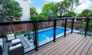 designer pool interlocking mississauga backyard