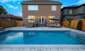 toronto backyard pool interlocking