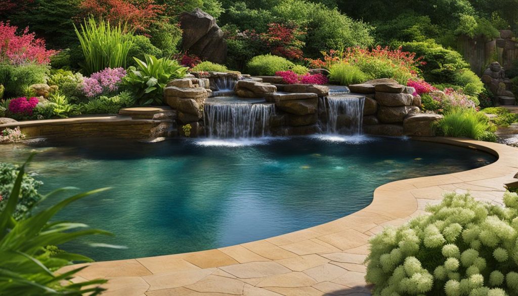 poolside water features