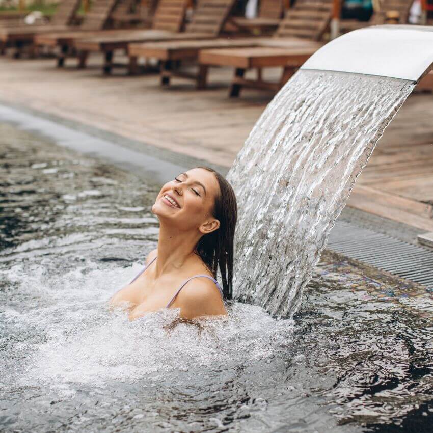 Pool waterfall installation service